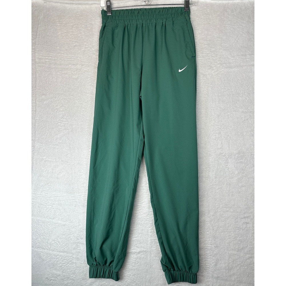 Nike Dri-FIT Joggers Youth Large Green Elastic Waist Cuffs Pockets